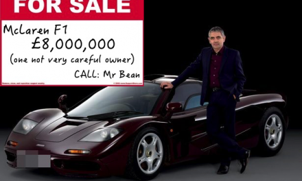 Rowan Atkinson is selling his infamous McLaren F1 for £8 Million !